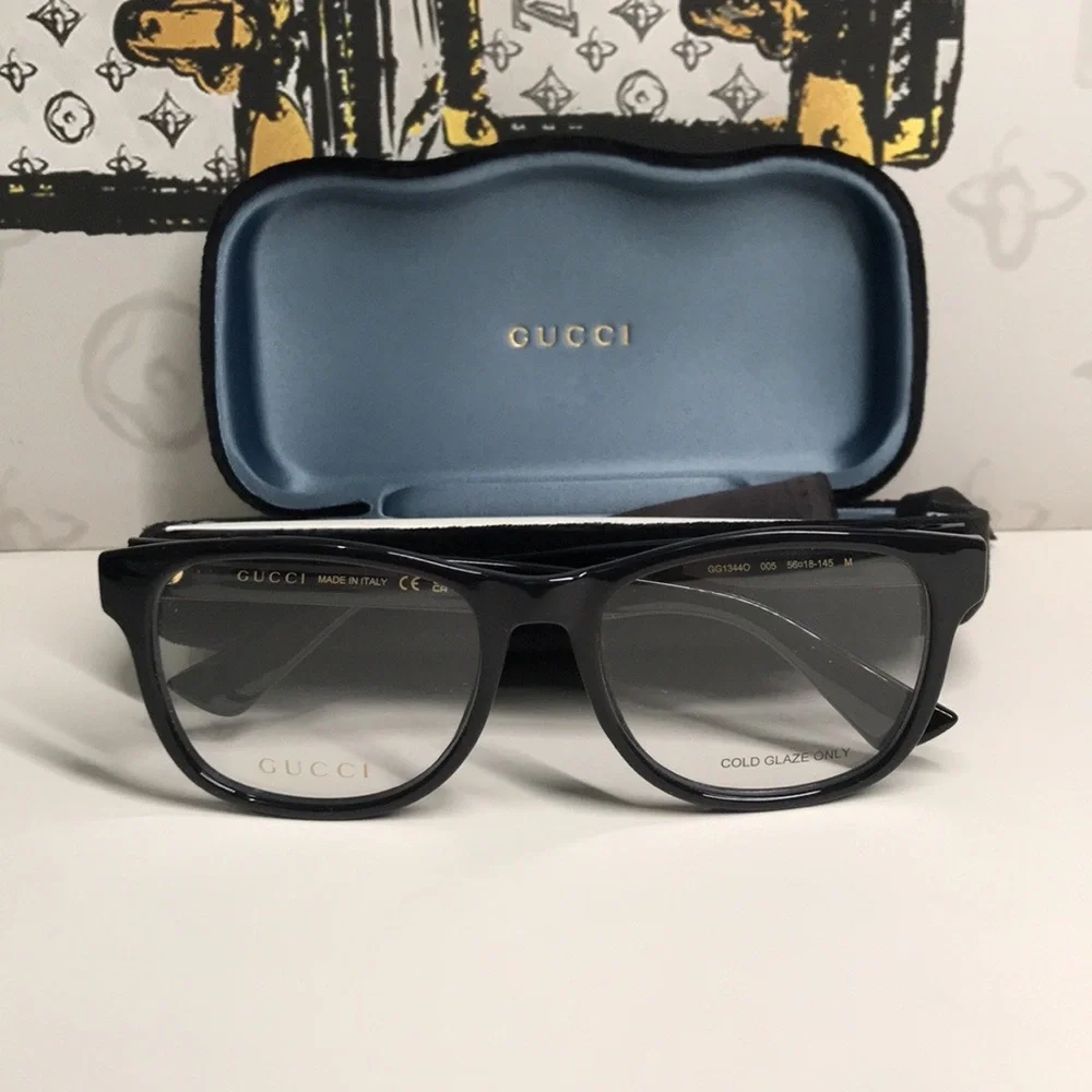 Luxury New Authentic Gucci GG1344O 005 Eyeglasses